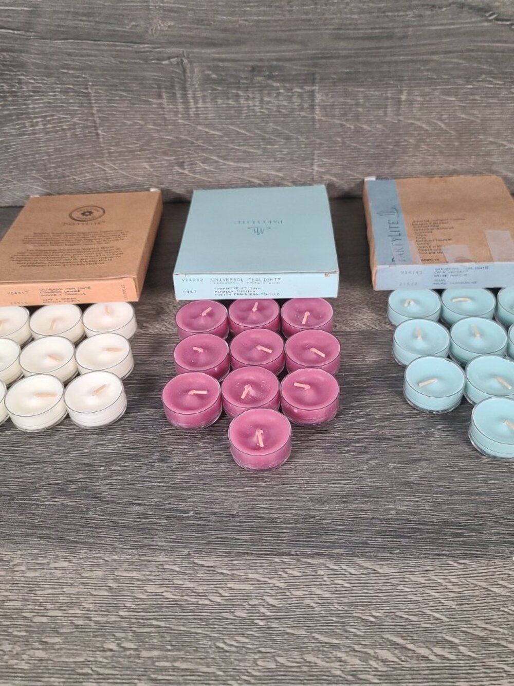 Partylite Candles 29 Tealights lot Himbeer-Thyiman Orange Cannelle Calm Water